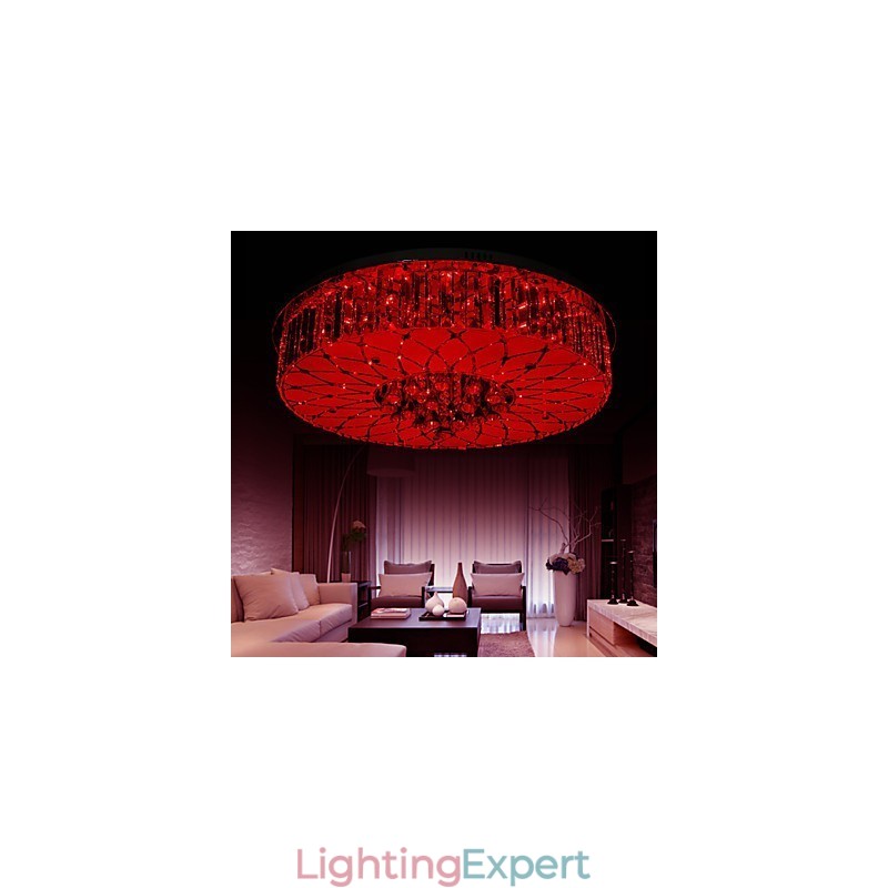 Flush Mount Crystal Modern Contemporary Metal