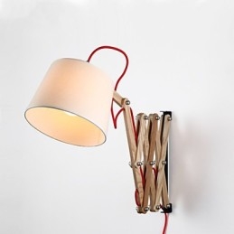 Wall Sconces Reading Wall Lights Mini Style Traditional Classic Wood Bamboo