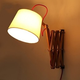 Wall Sconces Reading Wall Lights Mini Style Traditional Classic Wood Bamboo