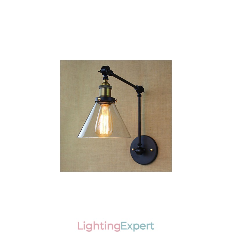 Mediterranean Village Retro Pastoral Glass Decorative Wall Sconce Clothing Store Restaurant Coffee