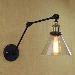 Mediterranean Village Retro Pastoral Glass Decorative Wall Sconce Clothing Store Restaurant Coffee