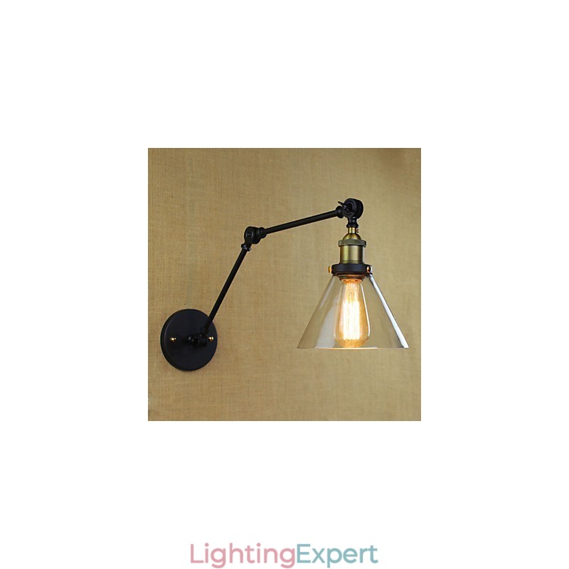 Mediterranean Village Retro Pastoral Glass Decorative Wall Sconce Clothing Store Restaurant Coffee
