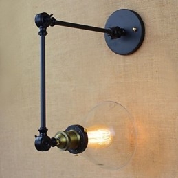 Mediterranean Village Retro Pastoral Glass Decorative Wall Sconce Clothing Store Restaurant Coffee