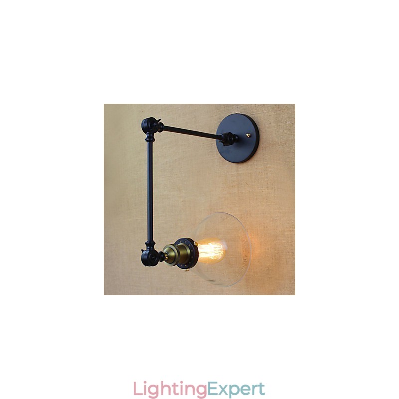 Mediterranean Village Retro Pastoral Glass Decorative Wall Sconce Clothing Store Restaurant Coffee