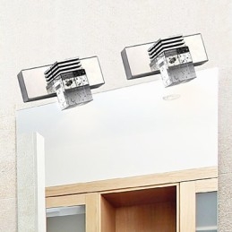 Wall Sconces Bathroom Lighting Wall Washers Crystal Mini Style Modern Contemporary Metal
