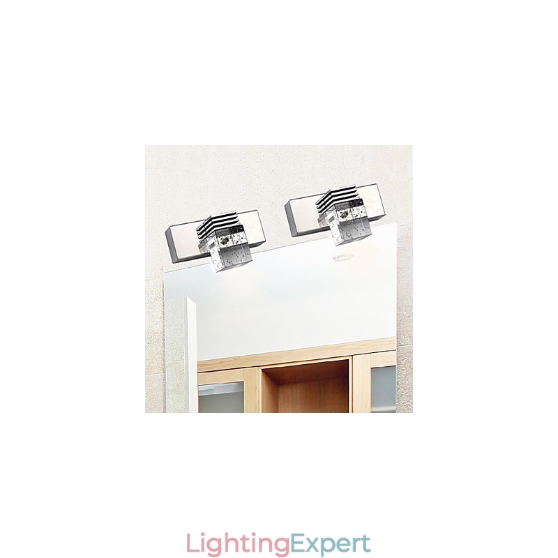 Wall Sconces Bathroom Lighting Wall Washers Crystal Mini Style Modern Contemporary Metal