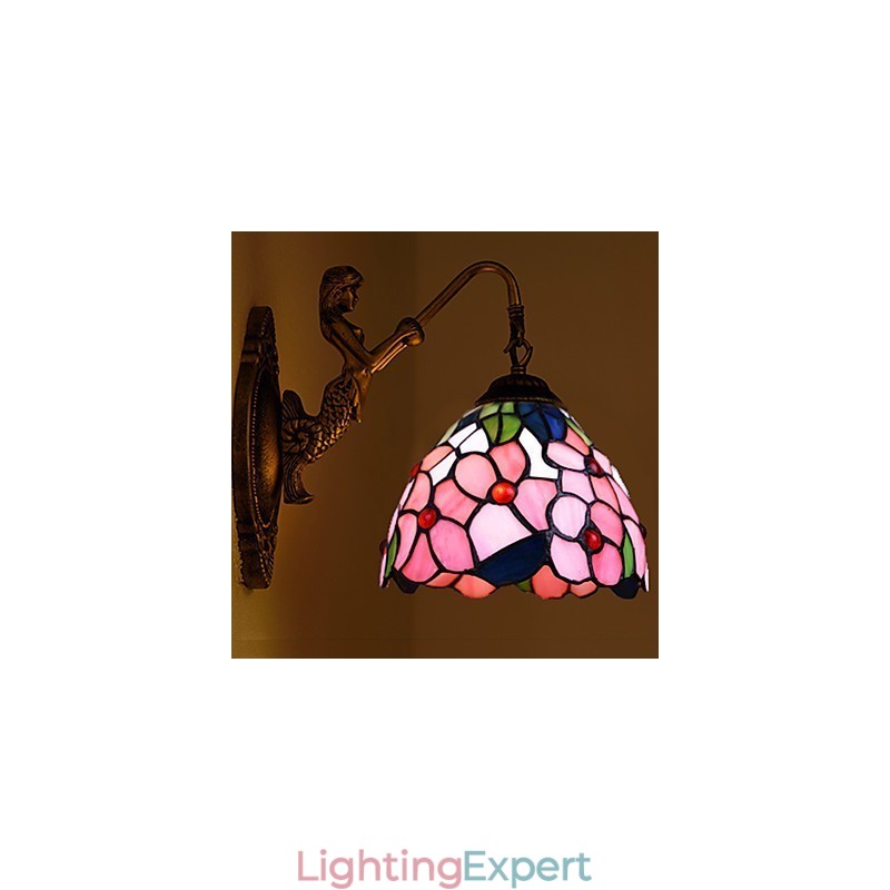European Contracted Rural Creative Wrought Iron Wall Lamp Lights