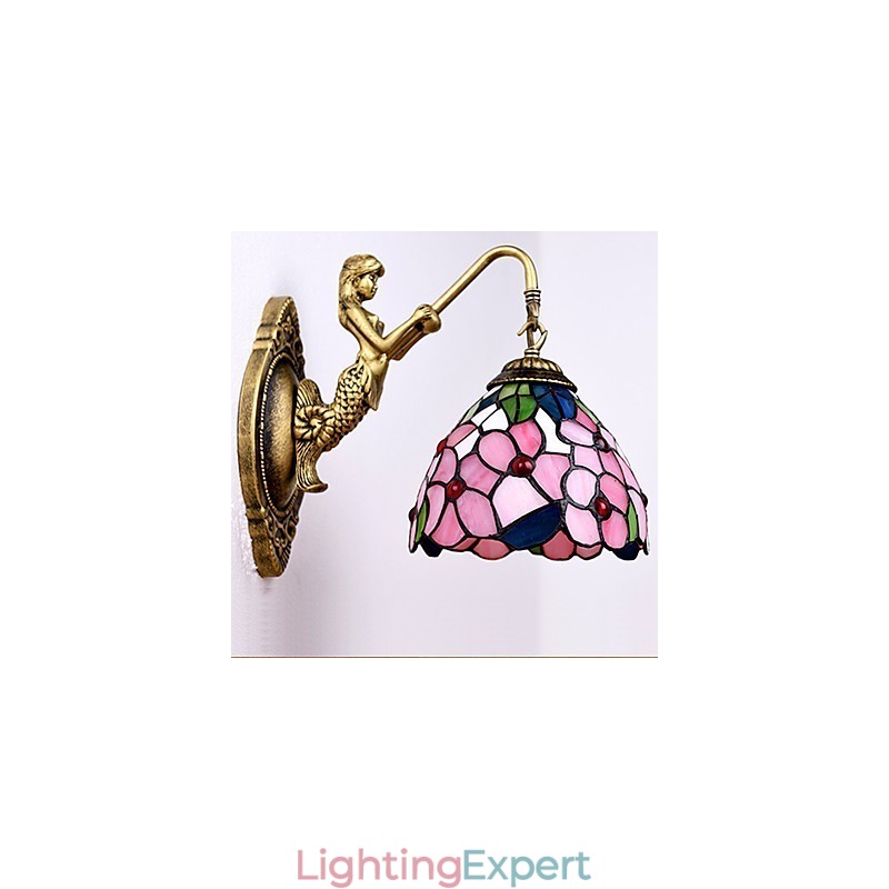 European Contracted Rural Creative Wrought Iron Wall Lamp Lights