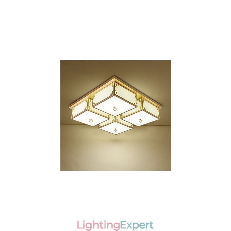 A Chinese Style Lamps Iron Ceiling Lighting Atmosphere A