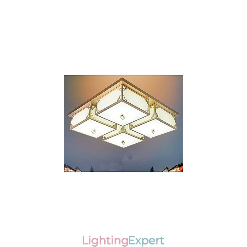 A Chinese Style Lamps Iron Ceiling Lighting Atmosphere A