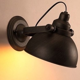Loft Wrought Iron Pot Creative Vintage Wall Lamp Lights