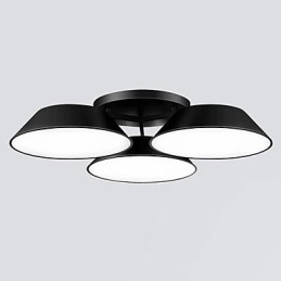 Flush Mount 3 Lights Metal Acrylic Simple Modern