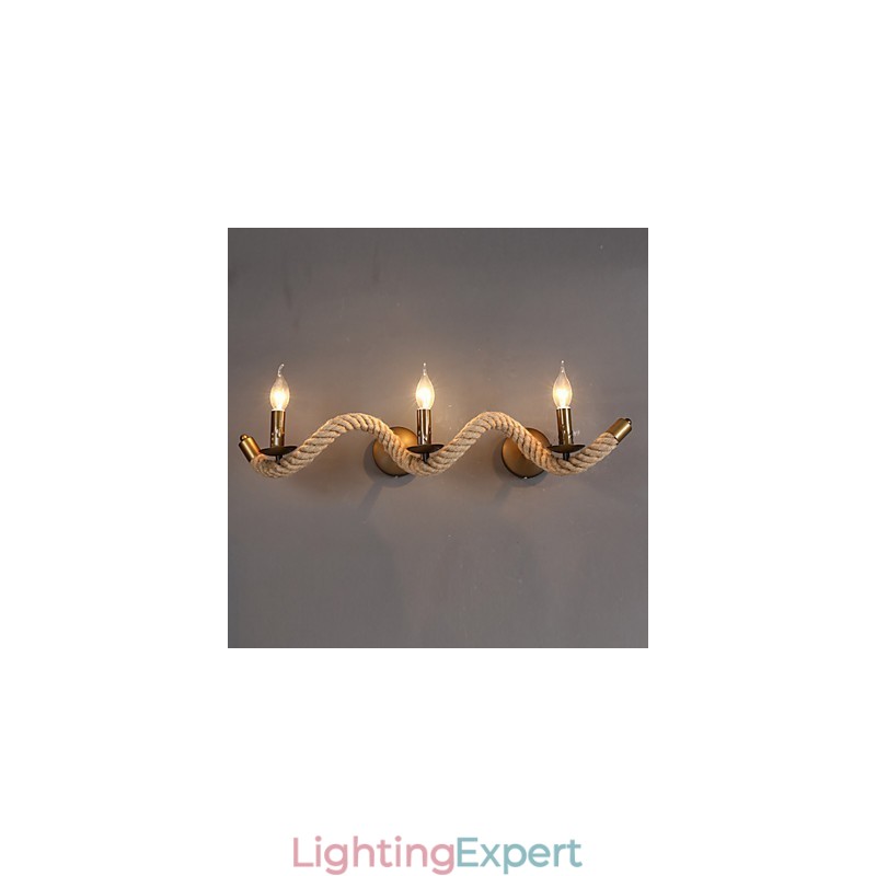 Retro Classic Bedroom Wall Lamps European Iron Hallway Balcony Wall Light Living Room Wall Sconce