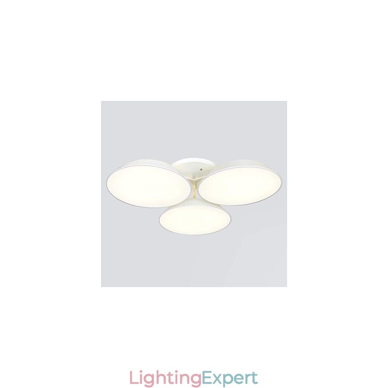 Flush Mount 3 Lights Metal Acrylic Simple Modern