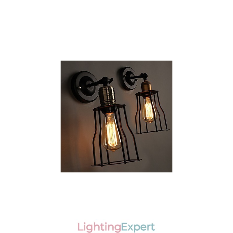 Creative The Head Of A Bed Titanium Metal Wall Lamp Light