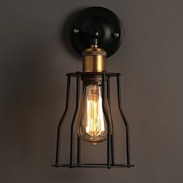 Creative The Head Of A Bed Titanium Metal Wall Lamp Light