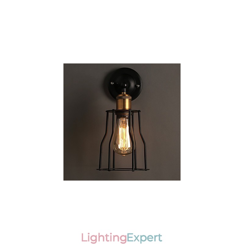 Creative The Head Of A Bed Titanium Metal Wall Lamp Light