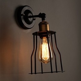 Creative The Head Of A Bed Titanium Metal Wall Lamp Light
