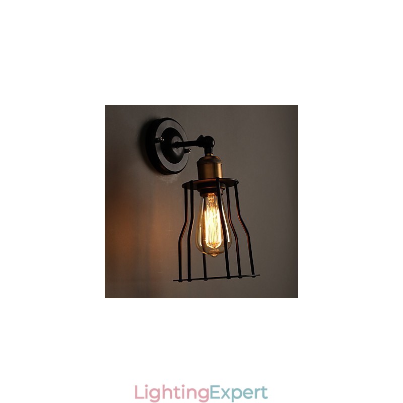 Creative The Head Of A Bed Titanium Metal Wall Lamp Light