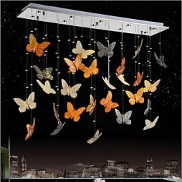 Lamp Pendant Butterfly Crystal Lamp