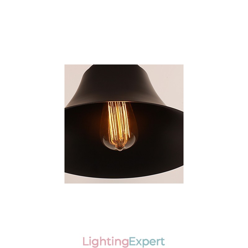 Artistic Wall Light with Retro Metal Shade and Bracket