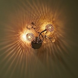 Wall Sconces Crystal Mini Style Modern Contemporary Metal