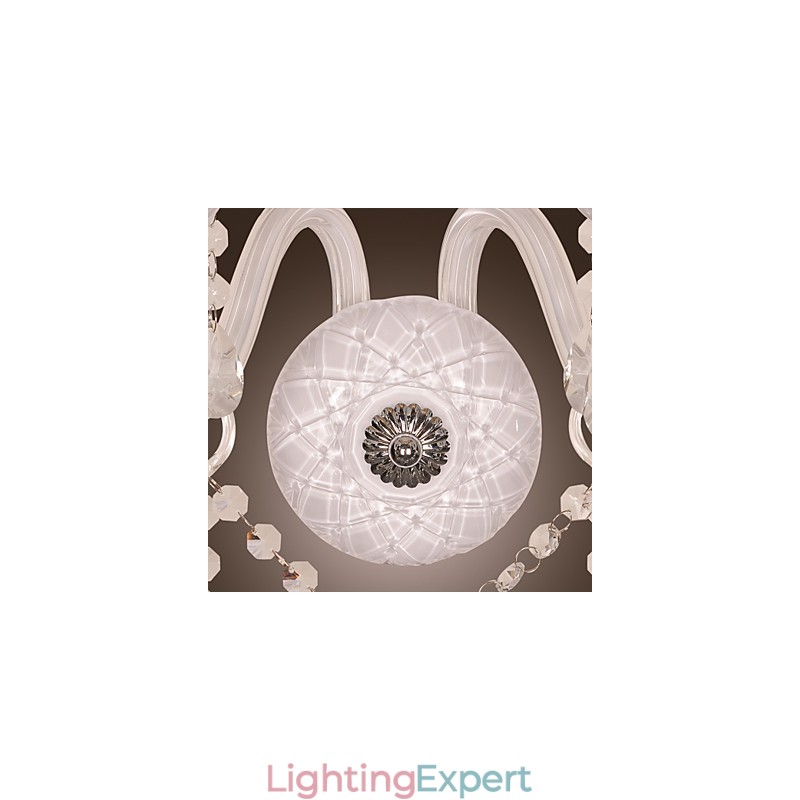Crystal Wall Light with 2 Lights in Candle Bulb