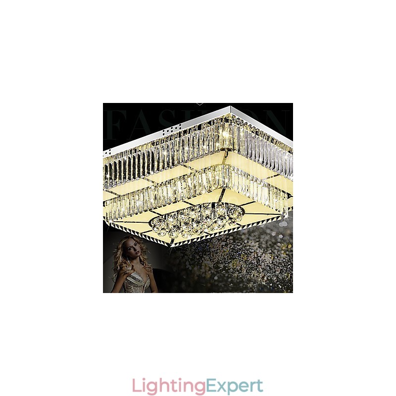 Modern Contemporary Glass Flush Mount