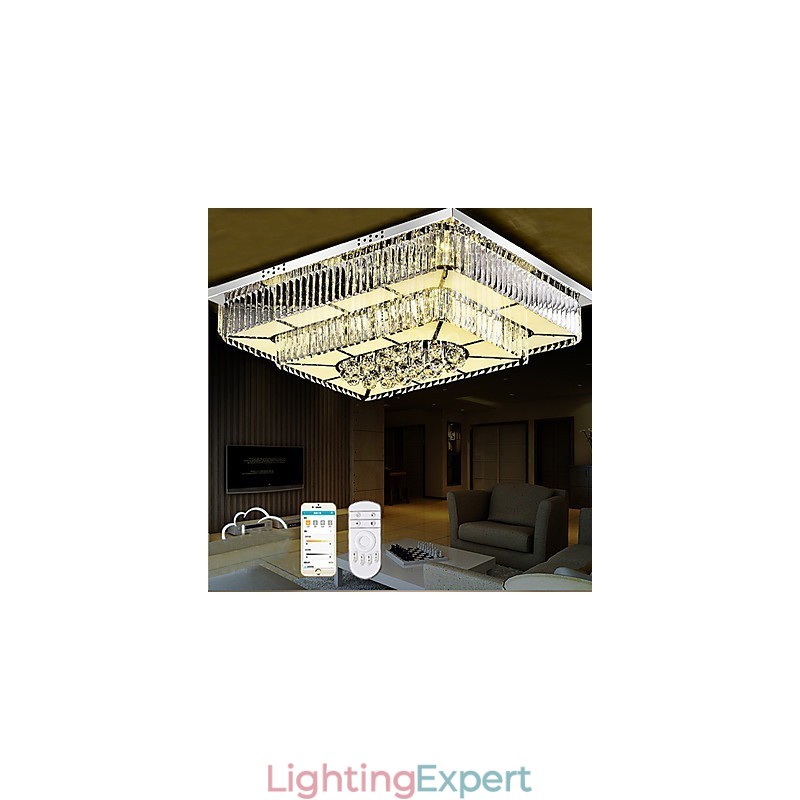 Modern Contemporary Glass Flush Mount