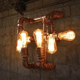 Retro Bar Iron Wall Sconces Mini Style Rustic Lodge Metal