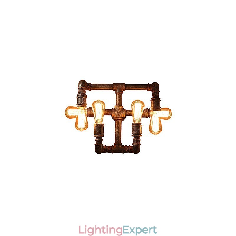 Retro Bar Iron Wall Sconces Mini Style Rustic Lodge Metal