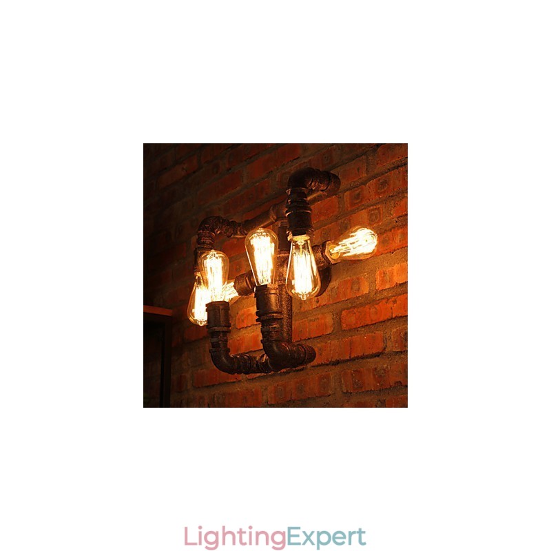 Retro Bar Iron Wall Sconces Mini Style Rustic Lodge Metal