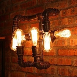Retro Bar Iron Wall Sconces Mini Style Rustic Lodge Metal