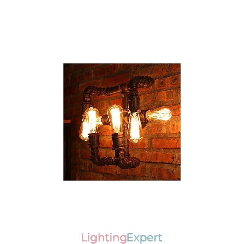 Retro Bar Iron Wall Sconces Mini Style Rustic Lodge Metal