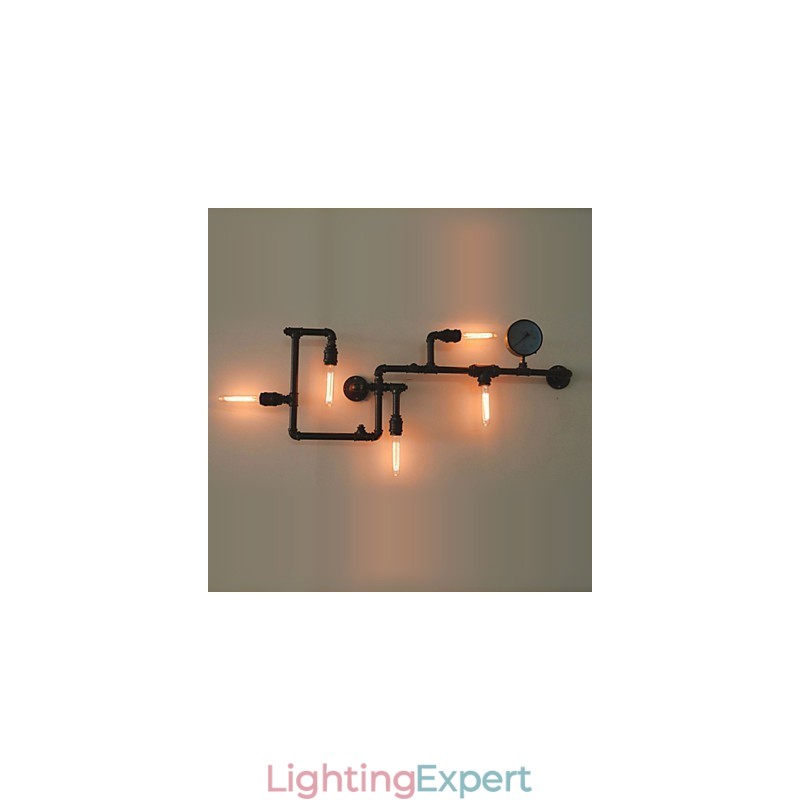 Wall Sconces 5 Light Water Pipe Iron Mini Style Industrial Style Country Metal