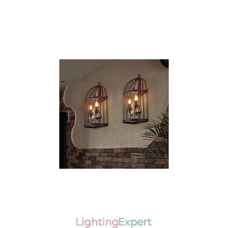 Mini Style Wall Sconces Rustic Lodge Metal