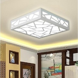 Modern Contemporary Traditional Classic Wood Bamboo Flush Mount