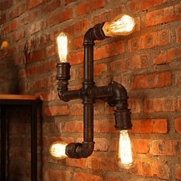Retro Bar Iron Wall Sconces Mini Style Rustic Lodge Metal