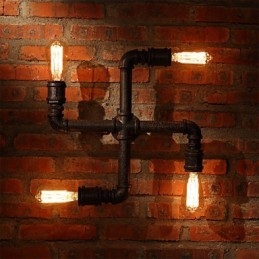 Retro Bar Iron Wall Sconces Mini Style Rustic Lodge Metal