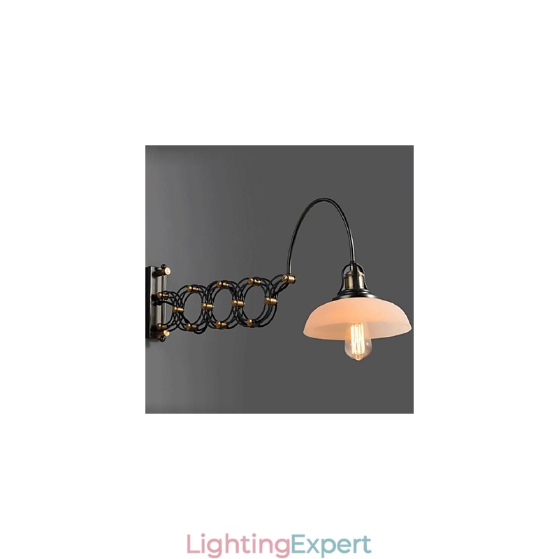 Vintage Industrial American Country Restaurant Bedroom Study Creative Staircase Aisle Lamp Telescopic Iron Wall Lamps
