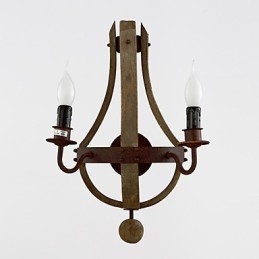 Mini Style Wall Sconces Rustic Lodge Wood Bamboo