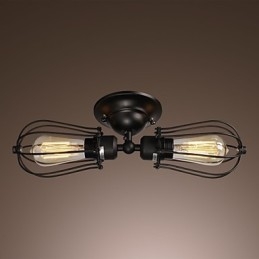 2 Light Golden Wall Light in Antique Style