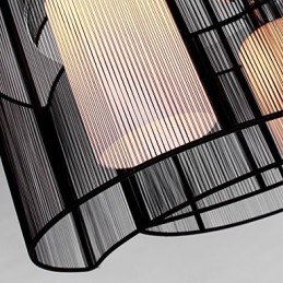Ceiling Light Modern Design 2 Lights Black