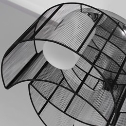 Ceiling Light Modern Design 2 Lights Black
