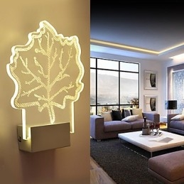 Acrylic Wall Lamp PVC Lamp Light Chip Modern Contemporary Metal
