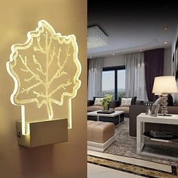 Acrylic Wall Lamp PVC Lamp Light Chip Modern Contemporary Metal