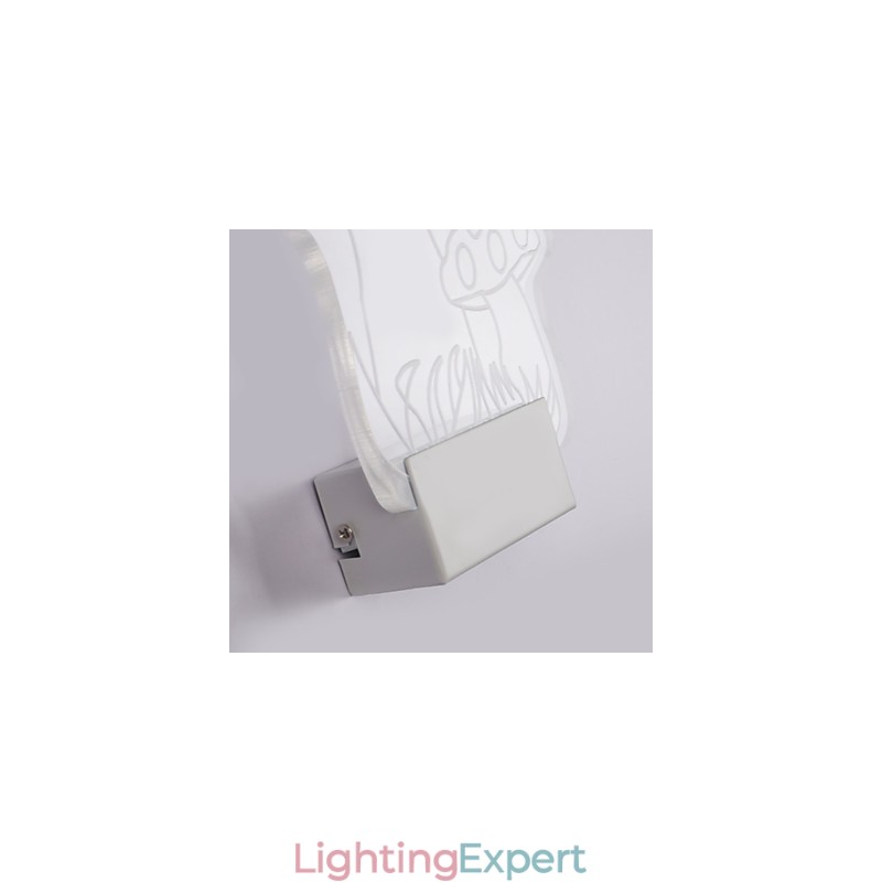 Acrylic Wall Lamp PVC Lamp Light Modern Contemporary Metal