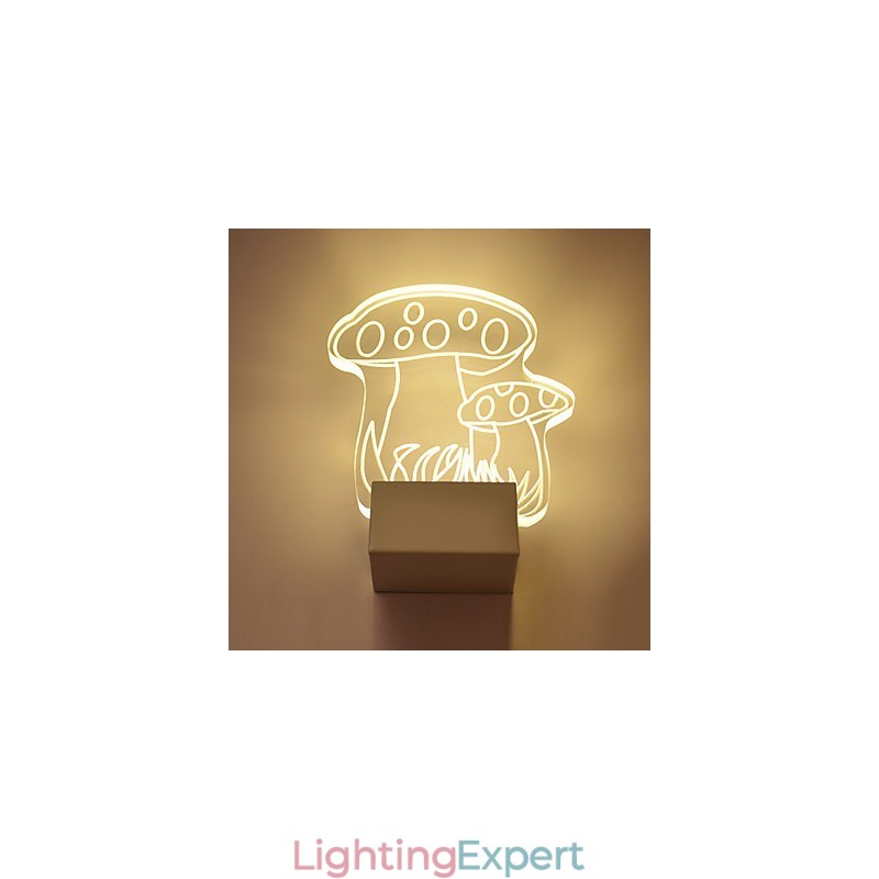 Acrylic Wall Lamp PVC Lamp Light Modern Contemporary Metal