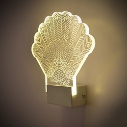 Acrylic Wall Lamp PVC Lamp Light Modern Contemporary Metal