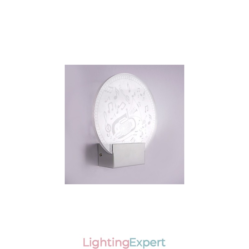 Acrylic Wall Lamp PVC Lamp Light Modern Contemporary Metal